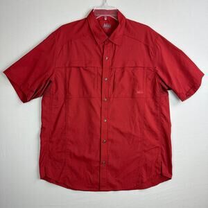REI Men’s Large Shirt Vented Fishing Rust